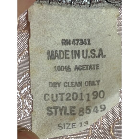 Vintage Floral Dress 13 Pink Coquette Retro Mod Classic Chic Preppy Old Money - Picture 7 of 13